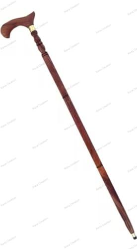 Rana Creation Mart Rana Wooden Walking Stick in taar Design for Old Men Person People