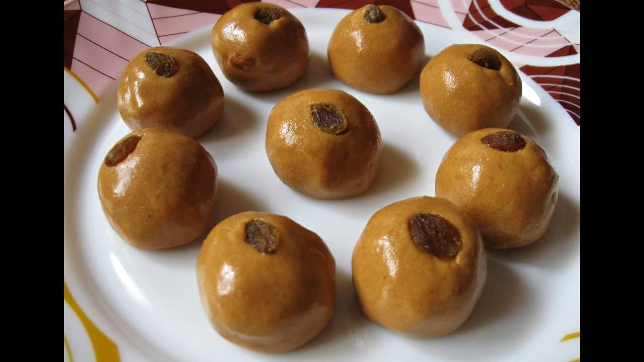 In Super Mart Gluten free, NO Preservatives Fresh Hygienic Homemade Handmade Besan Ladoo with Jaggery - SUGAR FREE Made with Ghee - 1kg