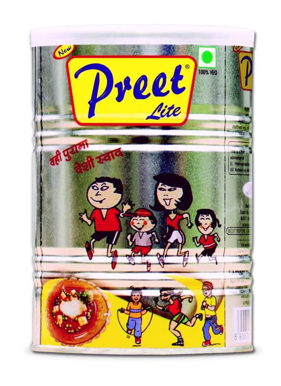 Preet Lite Preet Lite Cooking Medium Combo Pack of 4 Litre - Use Like a Ghee & Oil