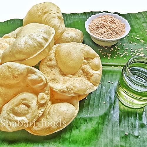 SRI AYYAPPA Sri Ayyappa KERALA PAPPADAM - 450 g - 4 Inch - Traditional Homemade Fryums/ Papad/ Appalam (150 g x 3 Pack)