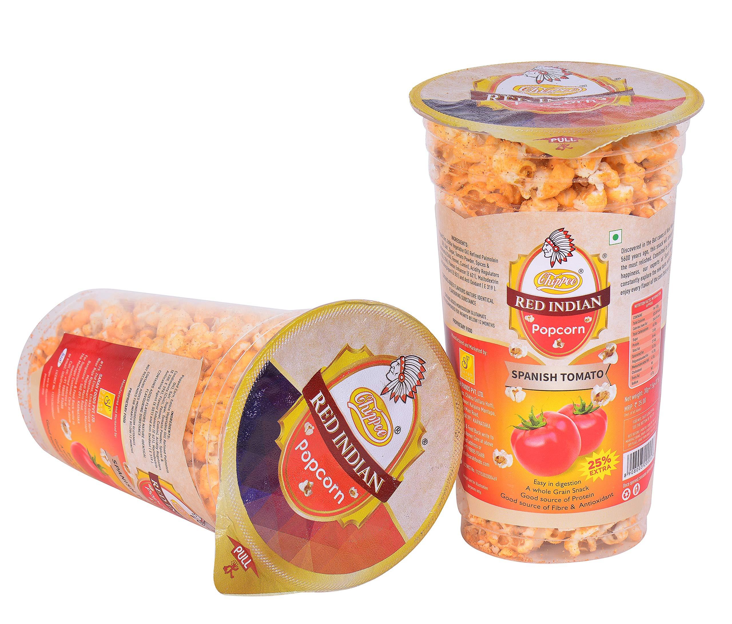 Red Indian Red Indian Spanish Tomato Popcorn, 180 g, Pack of 6