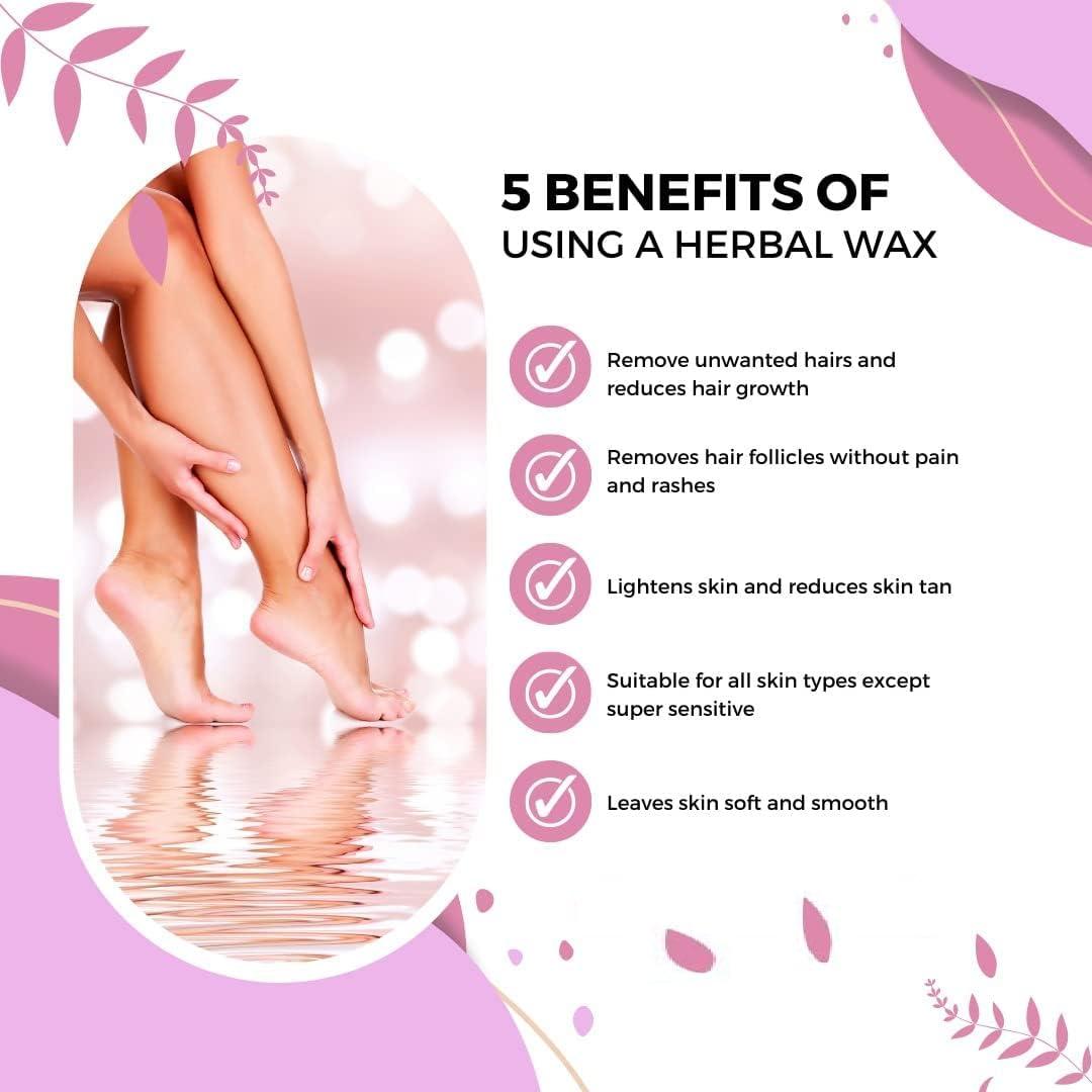 ARUHIU ARUHIU WAX POWDER FOR WOMEN HAIR REMOVAL - WAX POWDER - 5 MIN PAINLESS HERBAL POWDER Wax Wax (100 g) WITH 1 APPLICATOR BRUSH