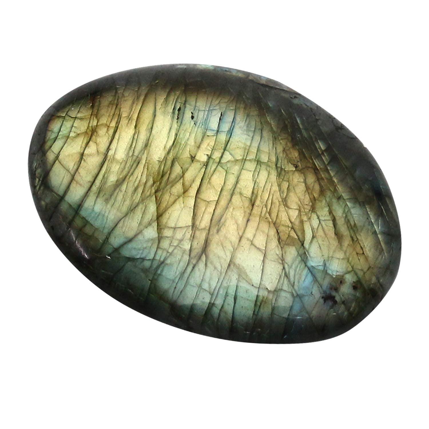 Nvzi Nvzi Natural Labradorite Crystal,yooperlite Stone, Palm Stone, SpectRolite Stone, Worry Stones for Anxiety, Lrregular Heart Reiki Chakra Healing Stone Home Decor, Healing Gemstone Worry Therapy