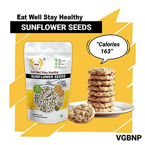 VGBNP VGBNP 100% Natural & Original Sunflower seeds (surajmukhi beej) Pure Unroasted surajmukhi seeds, (heliopsis seeds/semechki seeds/suryakanthi ke bij) Healty & immunity builder Sun flower seeds- 500g