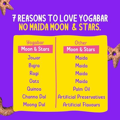 Yogabar Yogabar Multigrain Moon & Star Chocos Cereal Breakfast, Zero Maida, Delicious Chocolate Chocos for Kids & Adults, Protein Food, 0 Added Preservatives, Has Jowar, Bajra, Ragi, Quinoa Oats, P1