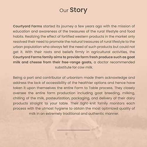 Courtyard Courtyard Farms Goat Milk Ghee - 100% Natural I Grass Fed I Traditional I 500ml Glass Jar