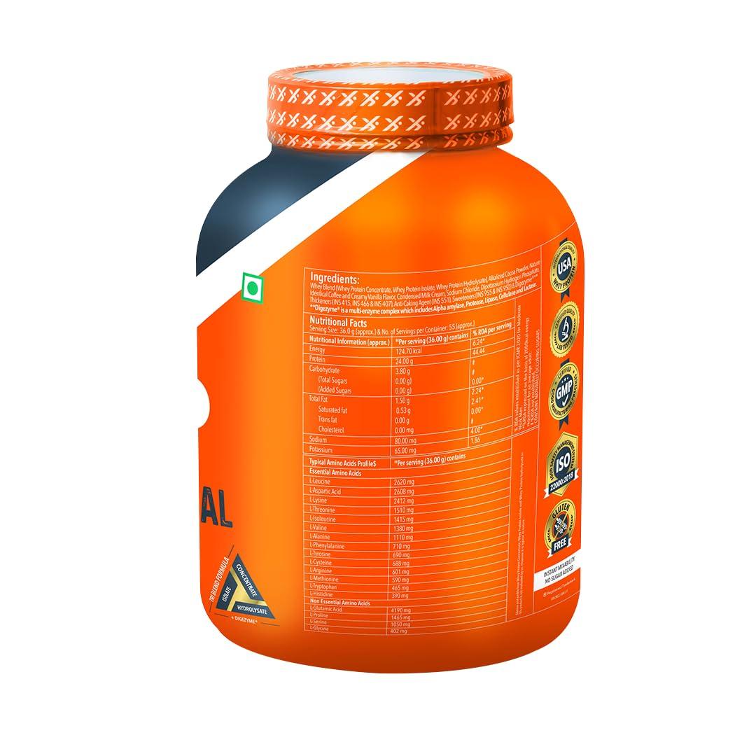 Proathlix Proathlix Universal Blend Whey Protein Powder for Men and Women (Caf Mocha, 1KG), No of Servings 27, Whey Isolate, Whey Concentrate, Whey Hydrolysed