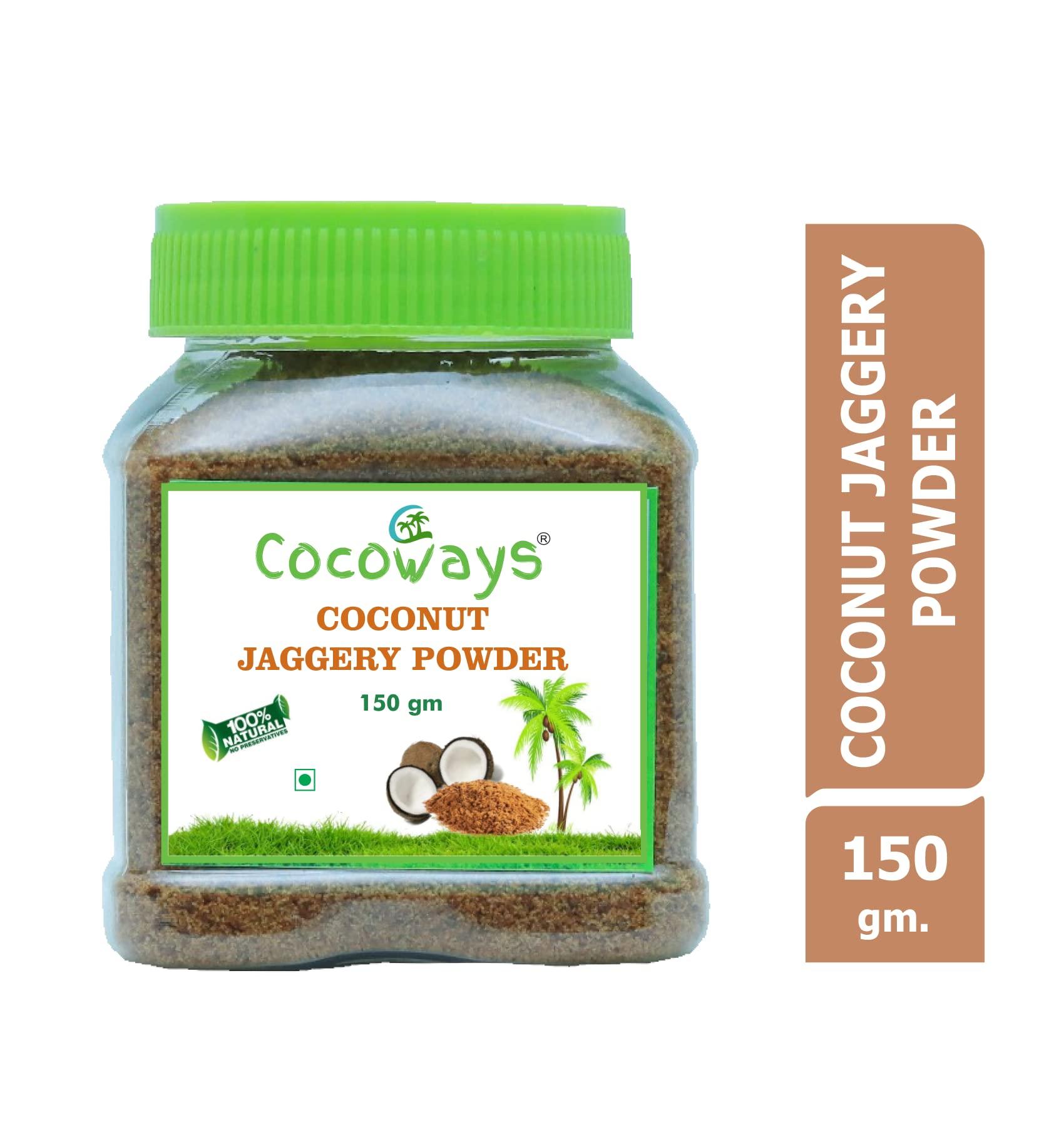 COCOWAYS Cocoways Organic Coconut Jaggery Powder, (150 gm) Pet Bottle Pack of 1