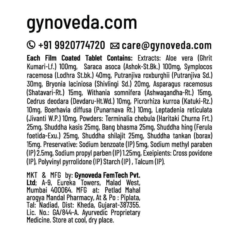 Gynoveda Gynoveda Jeehv with Putrajeevak Beej and Shivlingi Beej Ayurvedic Tablet for Pregnancy Support (1 Month Pack)