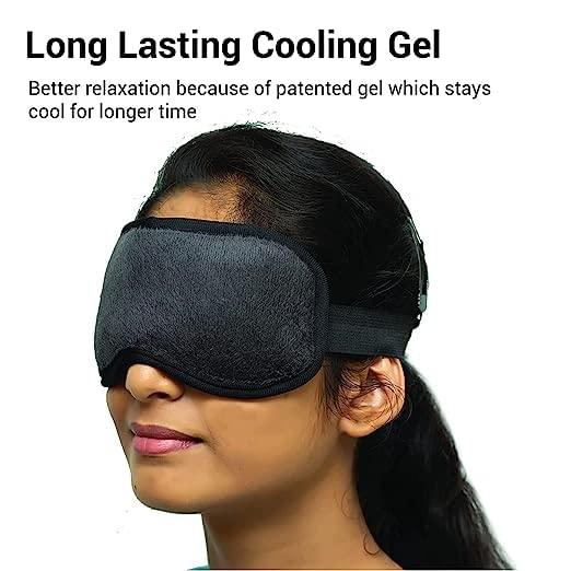 VALKYRIE VALKYRIE Cooling Gel Relaxing Eye Sleep Mask for Dark Circles, Dry Eyes, Cooling Eyes, Pain Relief, Redness, Eye Patches, Sleeping Cool Pad Suitable for All Family Members Sleeping Mask