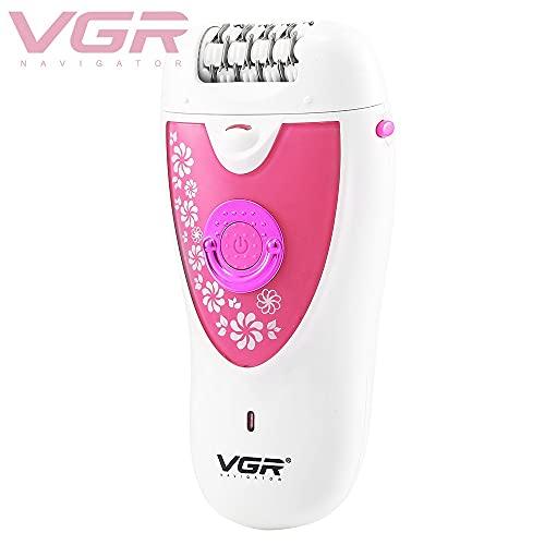 VGR VGR V-722 Cordless Professional 2-in-1 Women Epilator & Shaver for different body areas for Wet & Dry use 35 minutes Runtime - Pink