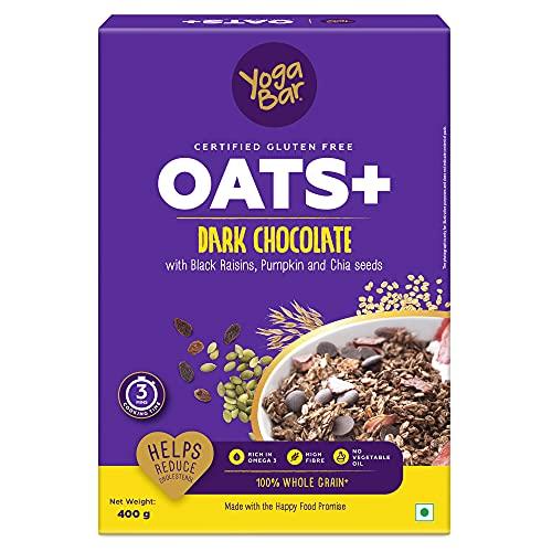 Yogabar Yogabar Multigrain Energy Snack Bars - ( Pack of 10 Bars ) | Dark Chocolate Flavour Premium Super Oats Combo Pack - 780gm