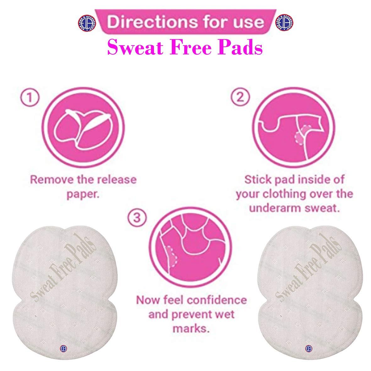 Ear Lobe & Accessories Ear Lobe & Accessories A Underarms Sweat Free Pads Pack of 10pads (5pairs)