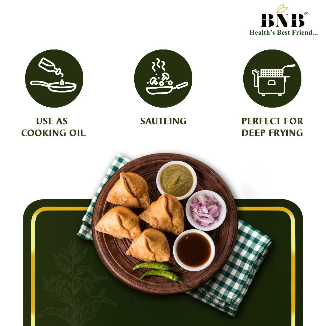 BNB BNB Refined Sesame Oil | Til Oil | Gingelly Oil | Healthy Cooking Oil |Deep Frying Oil | Daily Use| Low Trans-Fat | Non-Sticky | Neutral Flavour | 4 Litre