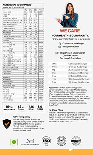 MyFitFuel MyFitFuel MFF High Protein Mass Gainer 1 kg (2.2 lbs) Vanilla Crème