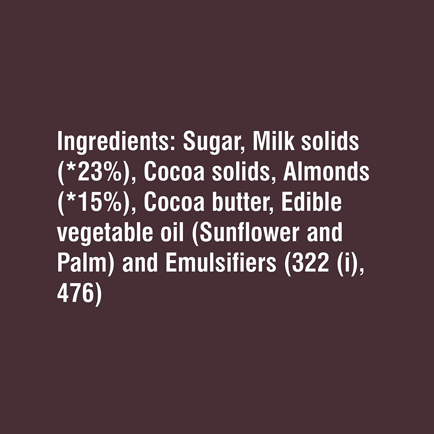 HERSHEY'S Hershey's Whole Almonds Chocolate Bar, 40g (Pack of 6)