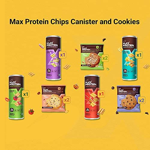 RiteBite Max Protein RiteBite Max Protein - Snack Box| Gifts | Diwali Gift Hamper | For Family |Friend | Corporate ( Midnight Munchies - Assorted Gifting Combo Pack – 4 Chips Canister + 6 Cookies + 5 Protein Bar + 10 Nutr