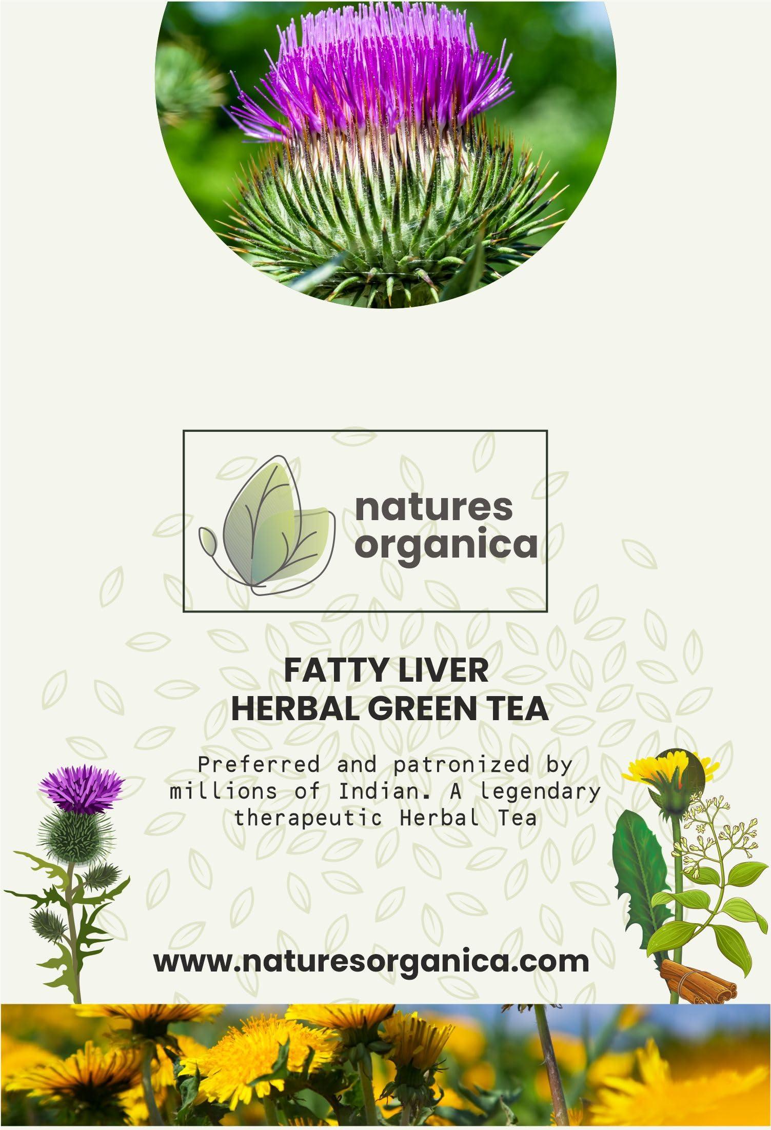 Natures Organica Natures Organica Fatty liver Tea | Helps with Abdominal Swelling, Improves Liver Health | Reduce Your Enlarged Fatty livers (100 gms)