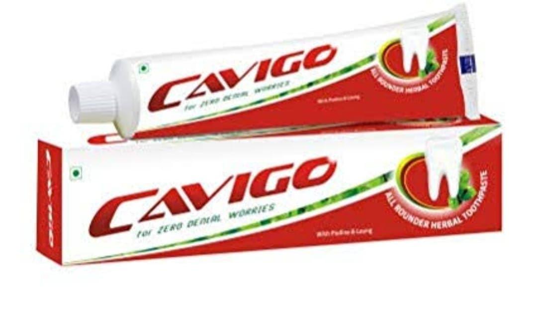 RCM Cavigo Rcm All Rounder Organic Herbal Toothpaste - 100G (Pack Of 4) - Relieves, Cold Relief, Gum Swelling, Freshness, Plaque, Gingivitis, Antiseptic, Bad Breath