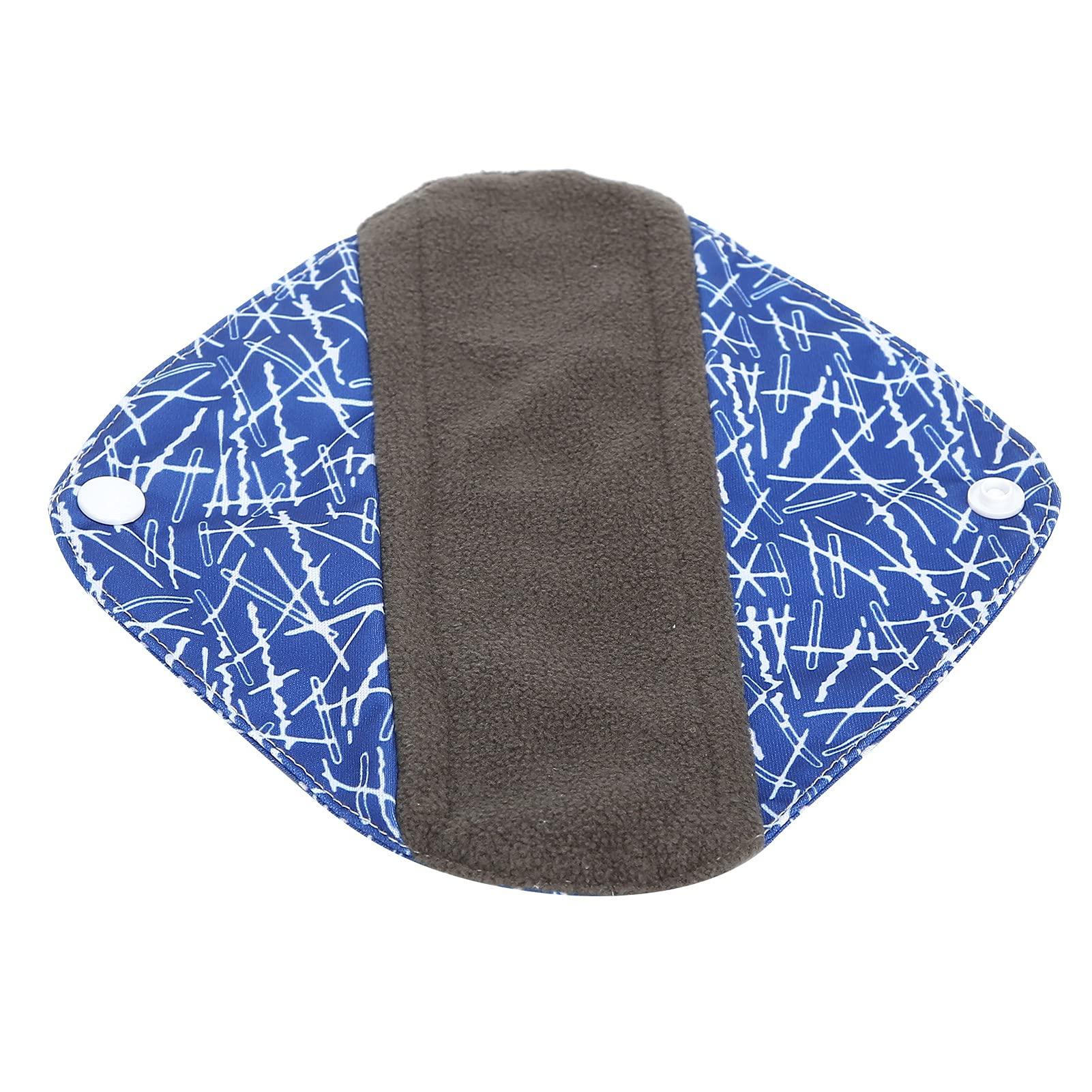 Jingyig Cloth Pad, Bamboo Charcoal Printed Cloth Menstrual Pads for Women for Women's Menstrual Period(L code)