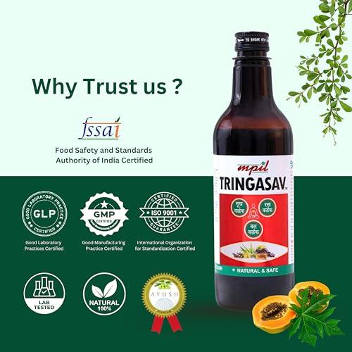 MPIL Mpil Tringasav Digestive Tonic | Natural Appetiser | Ayurvedic Tonic for Digestion, Acidity, Constipation and Gas Relief | boosts digestive immunity | 450ml (Pack Of 1)