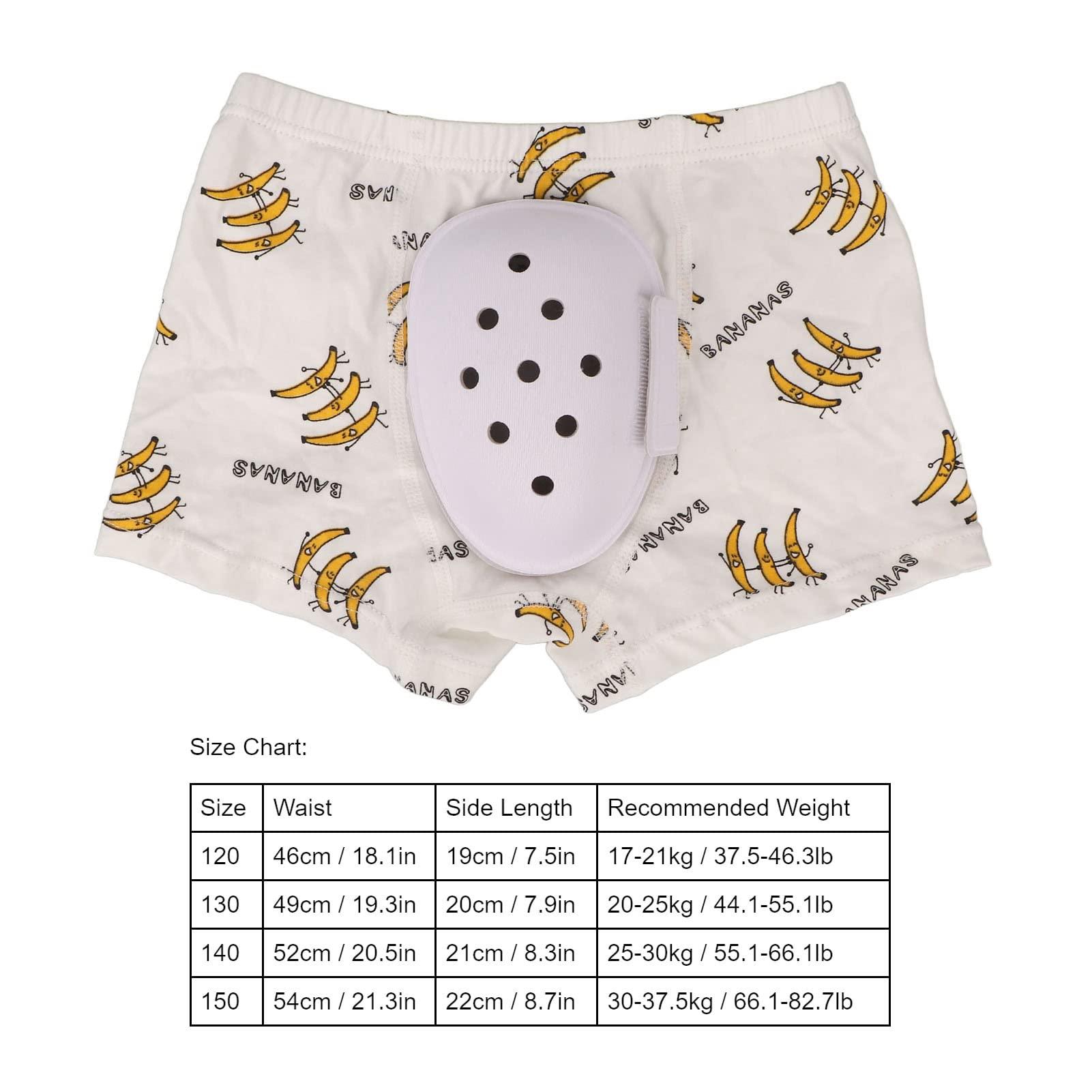 LOXE Foreskin Cut Underwear, PTE Cover Safe Circumcision Underwear Cotton Cartoon Breathable for Children for Home (130)