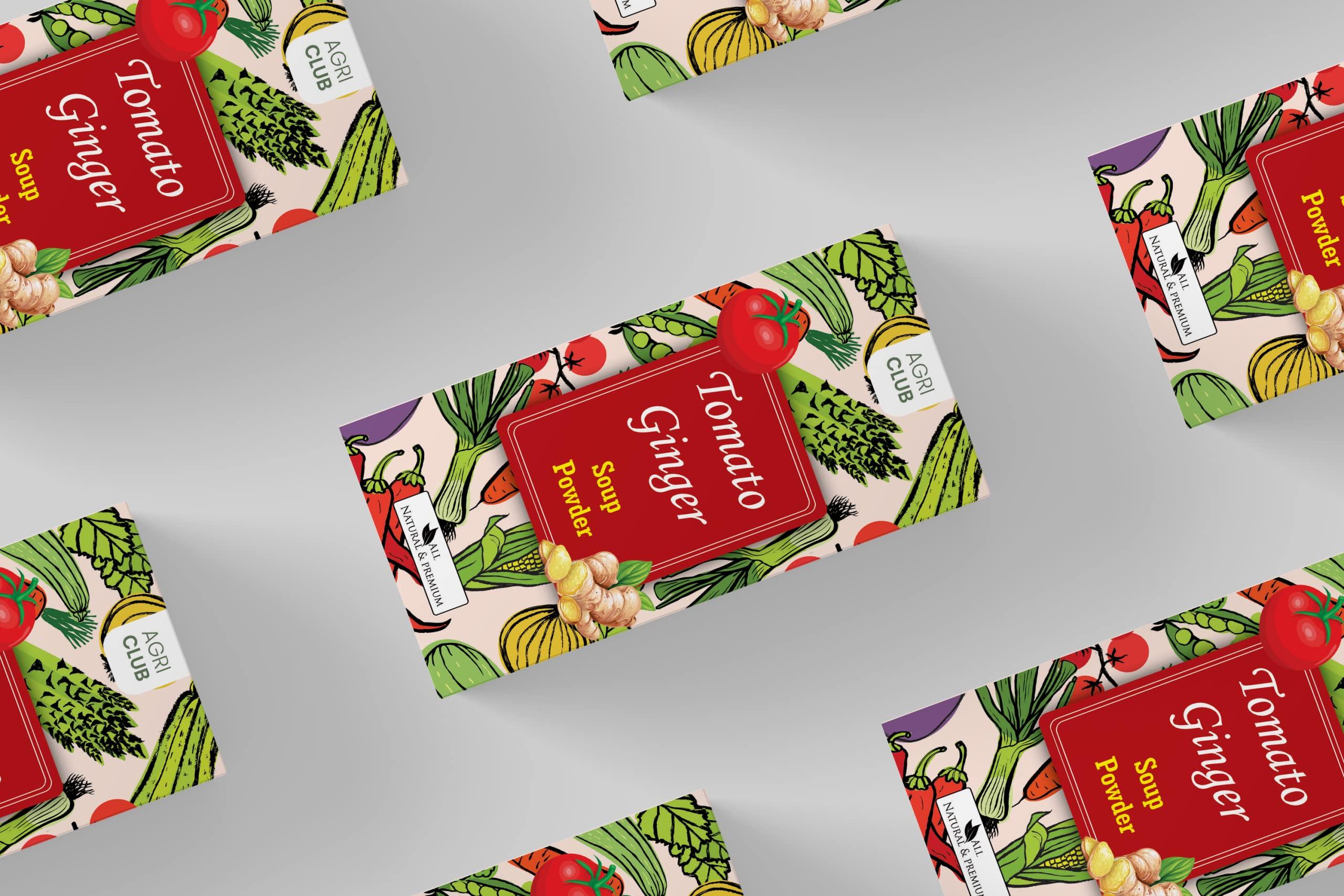 AGRI CLUB Agri Club Instant Tomato Ginger Soup Powder 15 Sachets, Each 15gm