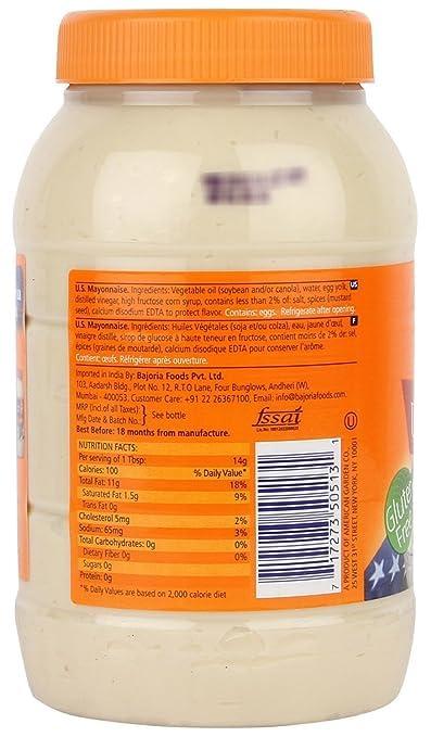 Generic American Garden U.S. Mayonnaise the Quality in Its Segment With an Authentic American Recipe Makes Perfectly Rich and Creamy Taste 887ml