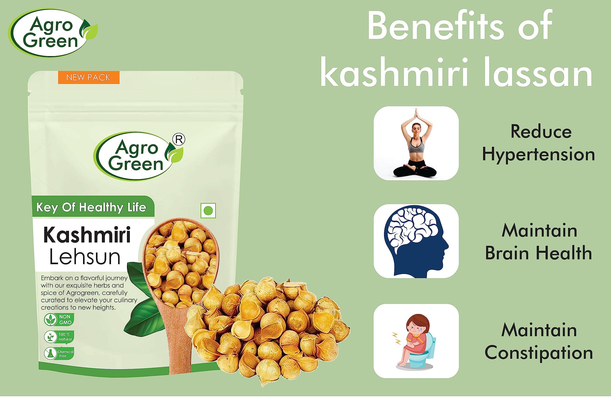 Agrogreen Agrogreen Kashmiri Garlic | kashmiri Lehsun Single Clove | Kashmiri Lassan | - (400 GM)
