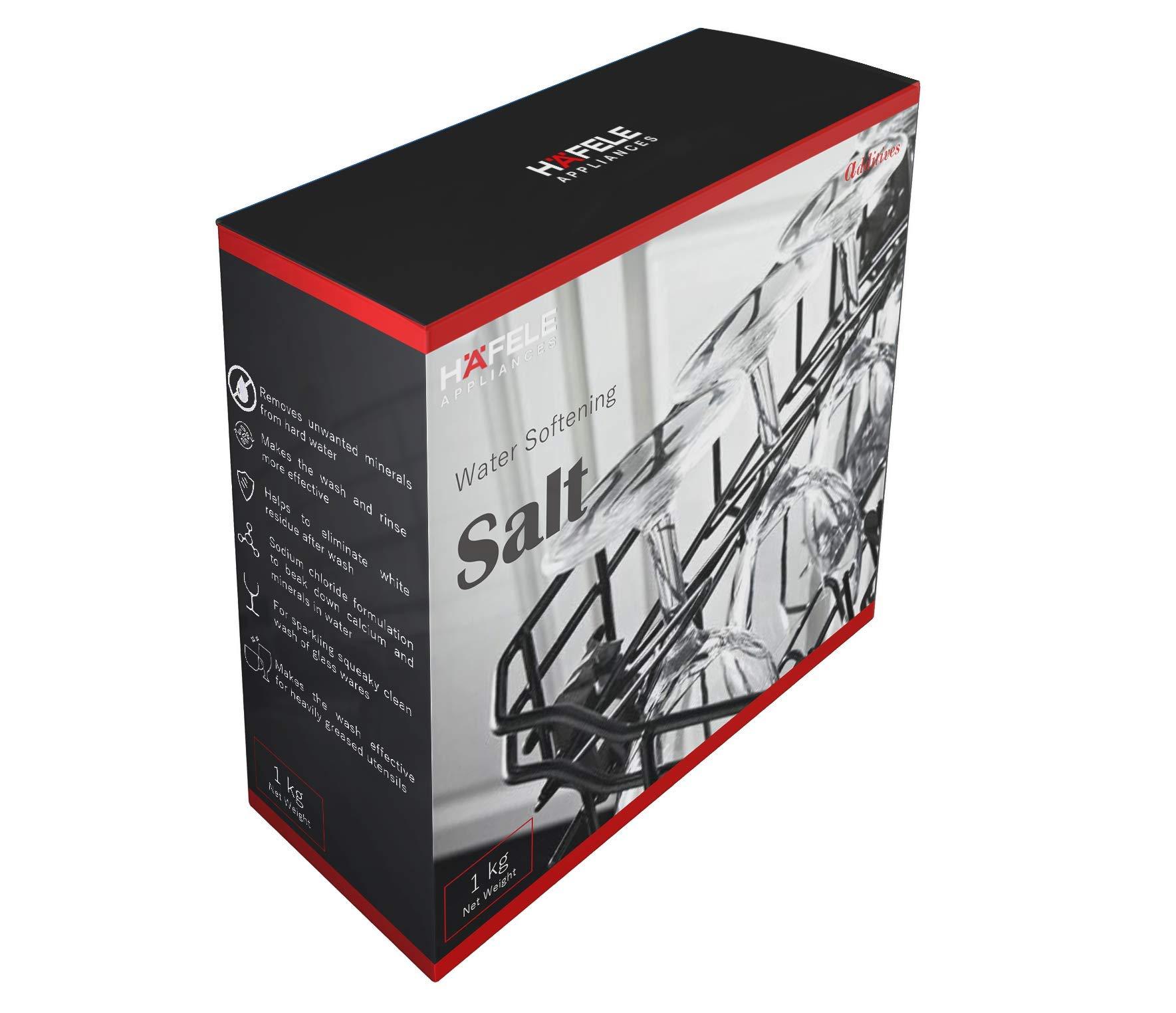 Hafele Hafele Dishwasher Additives Pack - Dishwashing Detergent 1kg (Pack of 3), Salt 1kg (Pack of 3) & Rinse Aid 500ml (Pack of 2)