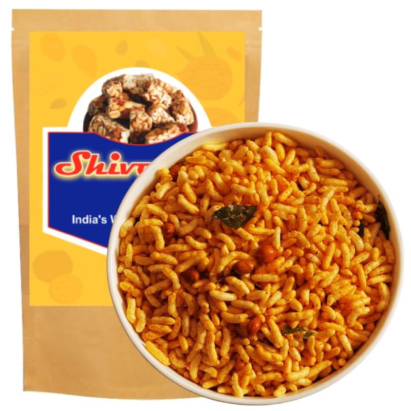 Shivanya Mart Masala Puffed Rice | Roasted Murmure Namkeen | Roasted Healthy Bhel Puri - Diet free Delicious Snacks - ( 2 * 200 Gram )