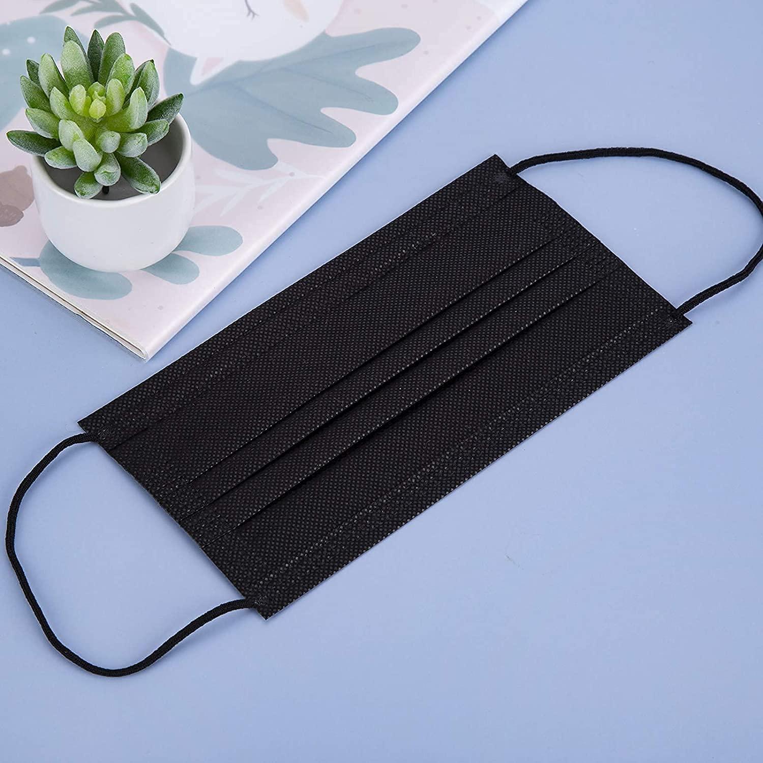 Skarink Skarink 3 Ply Disposable Surgical Face Mask Protective layer For Men And Women | Use and Throw Face Masks (50 Black)