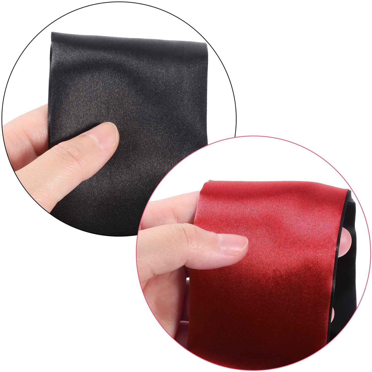 Shappy Shappy 4 Pack Satin Eye Mask Blindfold 150 Cm(Black Rose Red And Black)