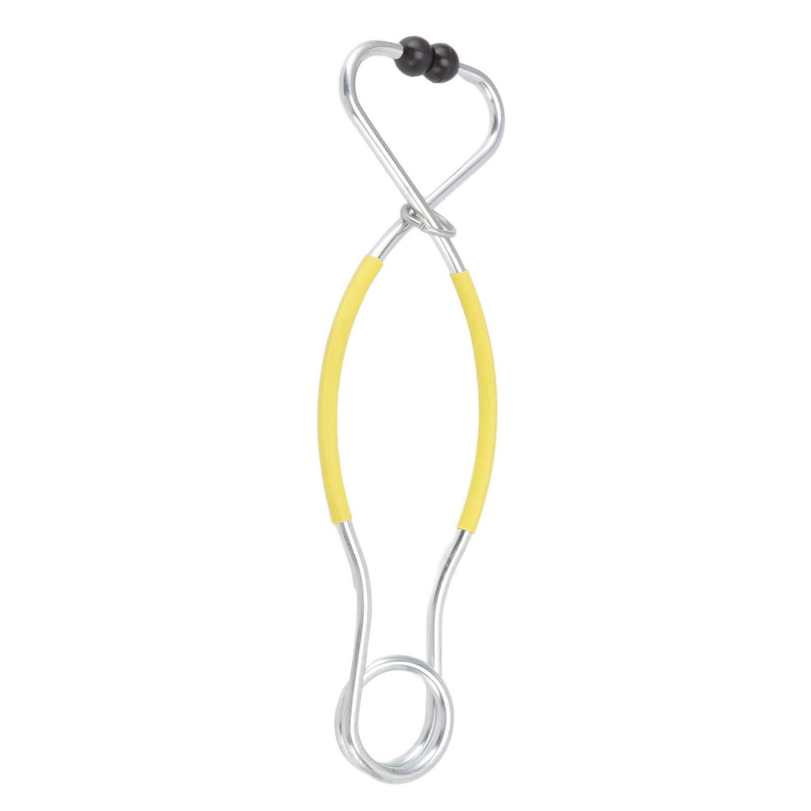 soobu Large Capacity Bull Nose Tweezers L Farm Luminous Hole Non-Drilled Metal Veterinary Cow Nose Tweezers (Yellow)