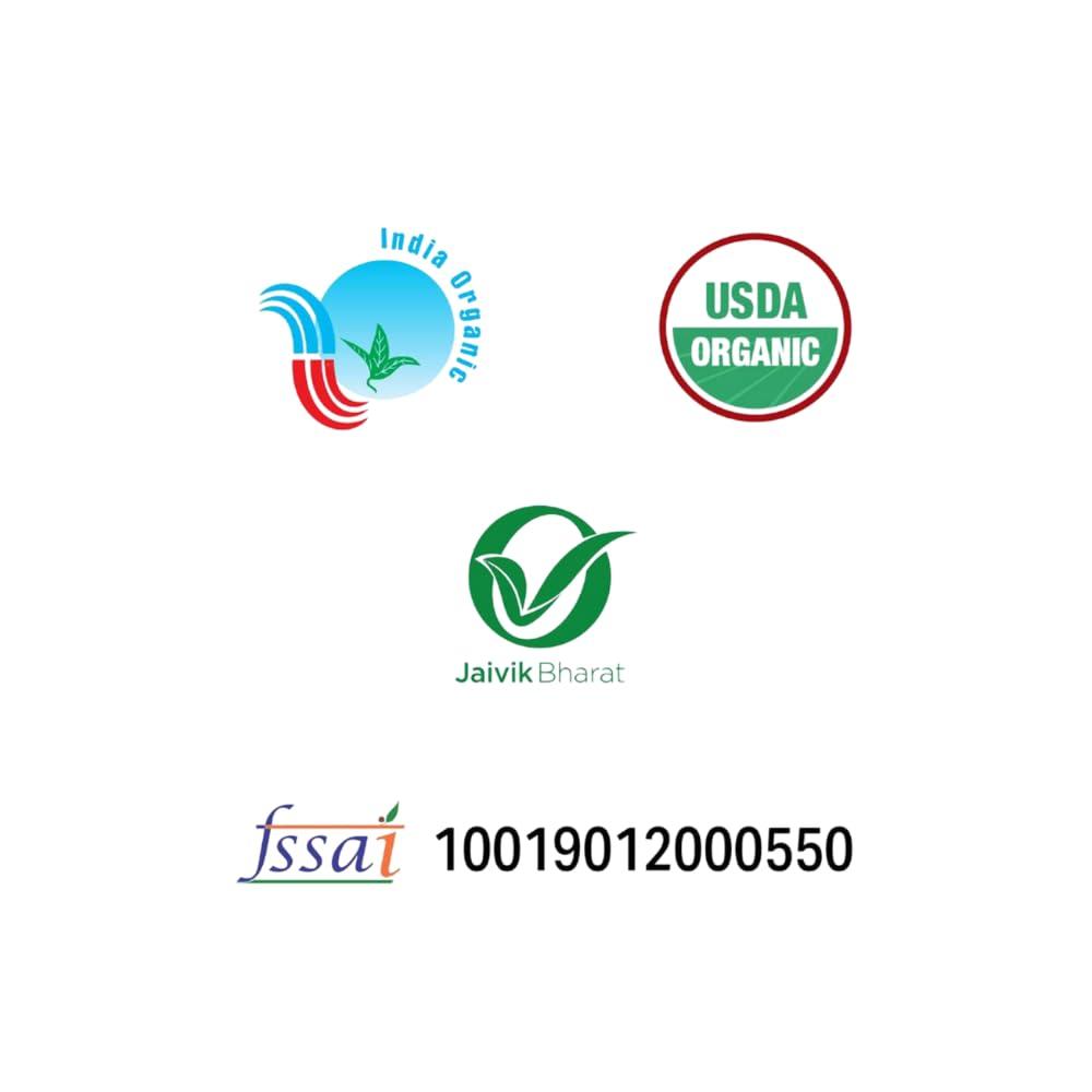 JUST ORGANIK JUST ORGANIK-Organic Kodo Millet  500 G | 100% Organic | USDA Certified | Kodri | Kodra | Varagu | Hark | Arikelu | Kodo Millet | Millet Rice | Gluten free | Healthy diabetic food | Low GI | Rich in fiber