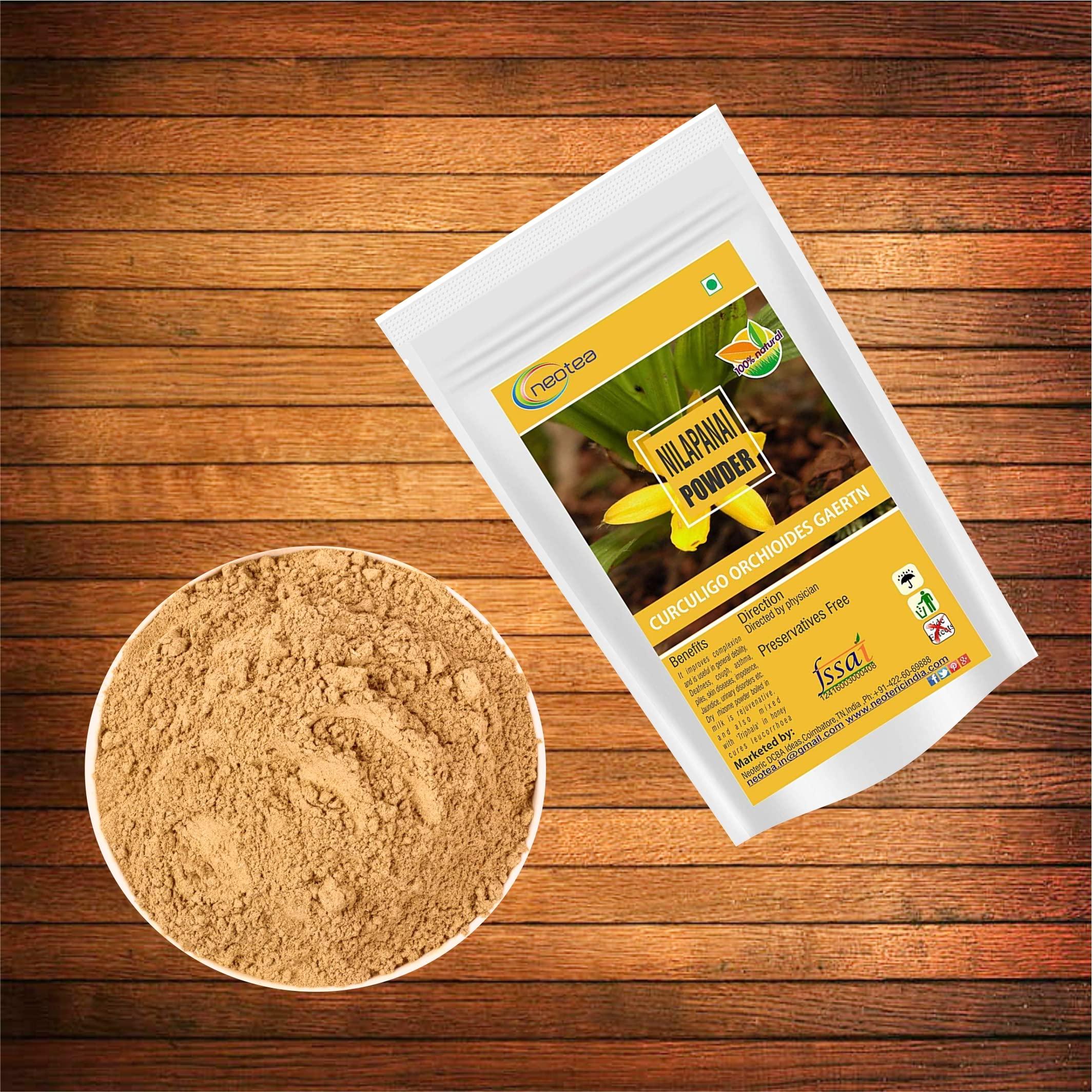 neotea Neotea Nilapanai Kilangu Powder | Black Musli (Kali Musli) | Curculigo Orchioides | Nelpana | Nelamuli Musli | Natural Nelatadi | Boosts Energy & Stamina | Improves Immunity | Supports Reproductive Health | Bone & Joint Support | Healthy Digestion 30