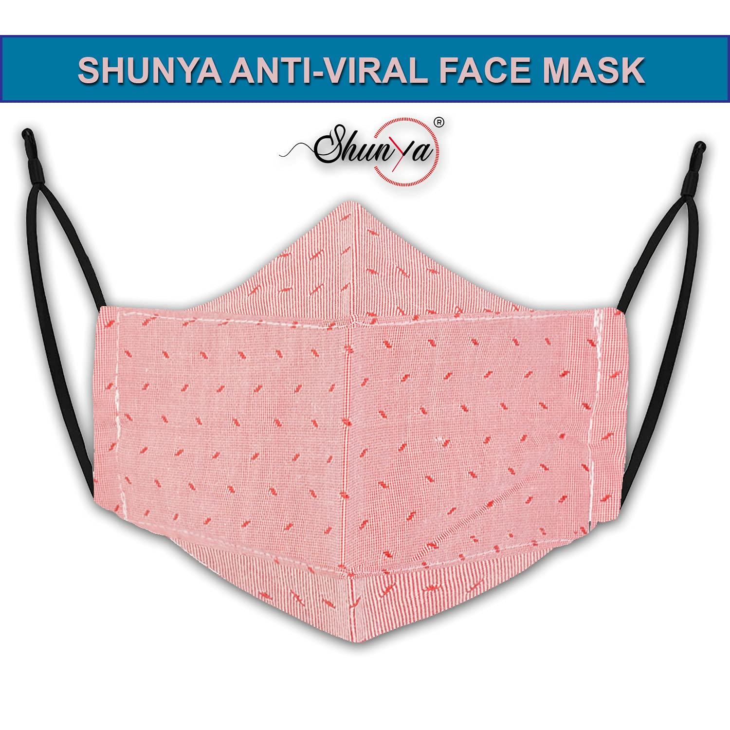 Shunya Shunya Unisex Cotton Cloth Face Masks Reusable Washable Any Time Wear For Face Mask