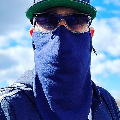 KT Valley Company Beard Face Mask for Men with a Beard, Bearded Men Face Mask, Reusable and Comfortable Beard Mask (Navy Blue)