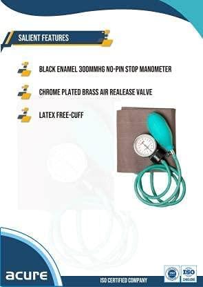 Acure ACURE Sphygmomanometer Aneroid Bp Monitor With Cuff And Brass Release Valve