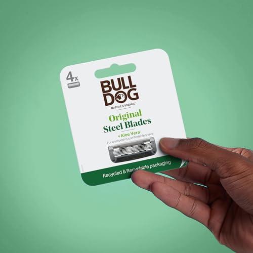 Bulldog Bulldog Mens Skincare and Grooming Original Razor Blades Refills for Men, 8 Count