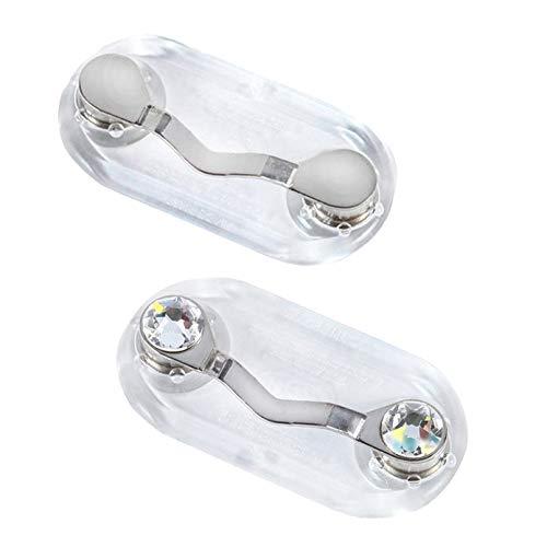 Readerest ReadeREST Original Stainless Steel & Clear Crystal Twin Pack