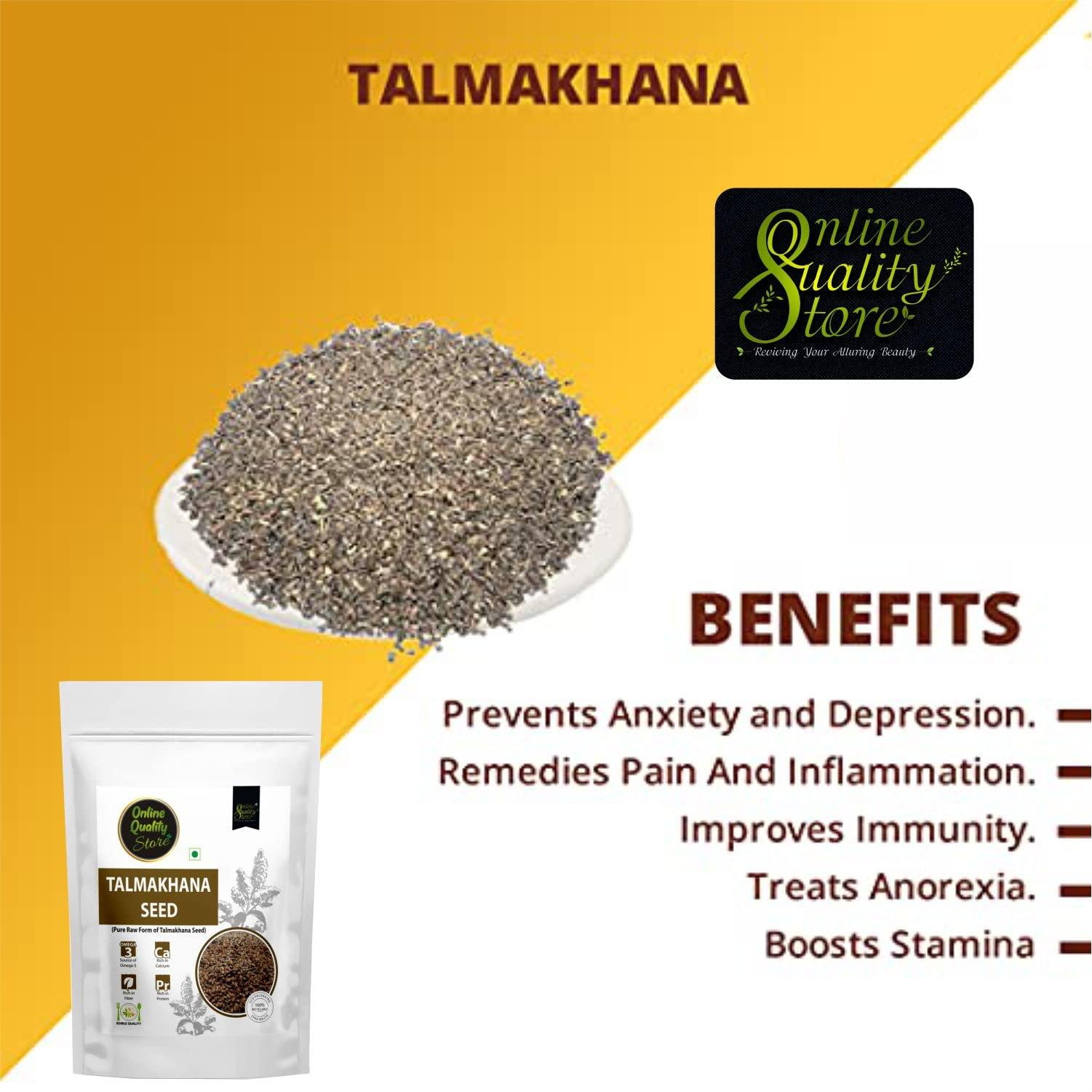 Online Quality Store Online Quality Store Talmakhana Seeds - 100g | Talmakhana Beej | Kokilaksha Beej | Raw Talmakhana | Asteracantha Longifolia