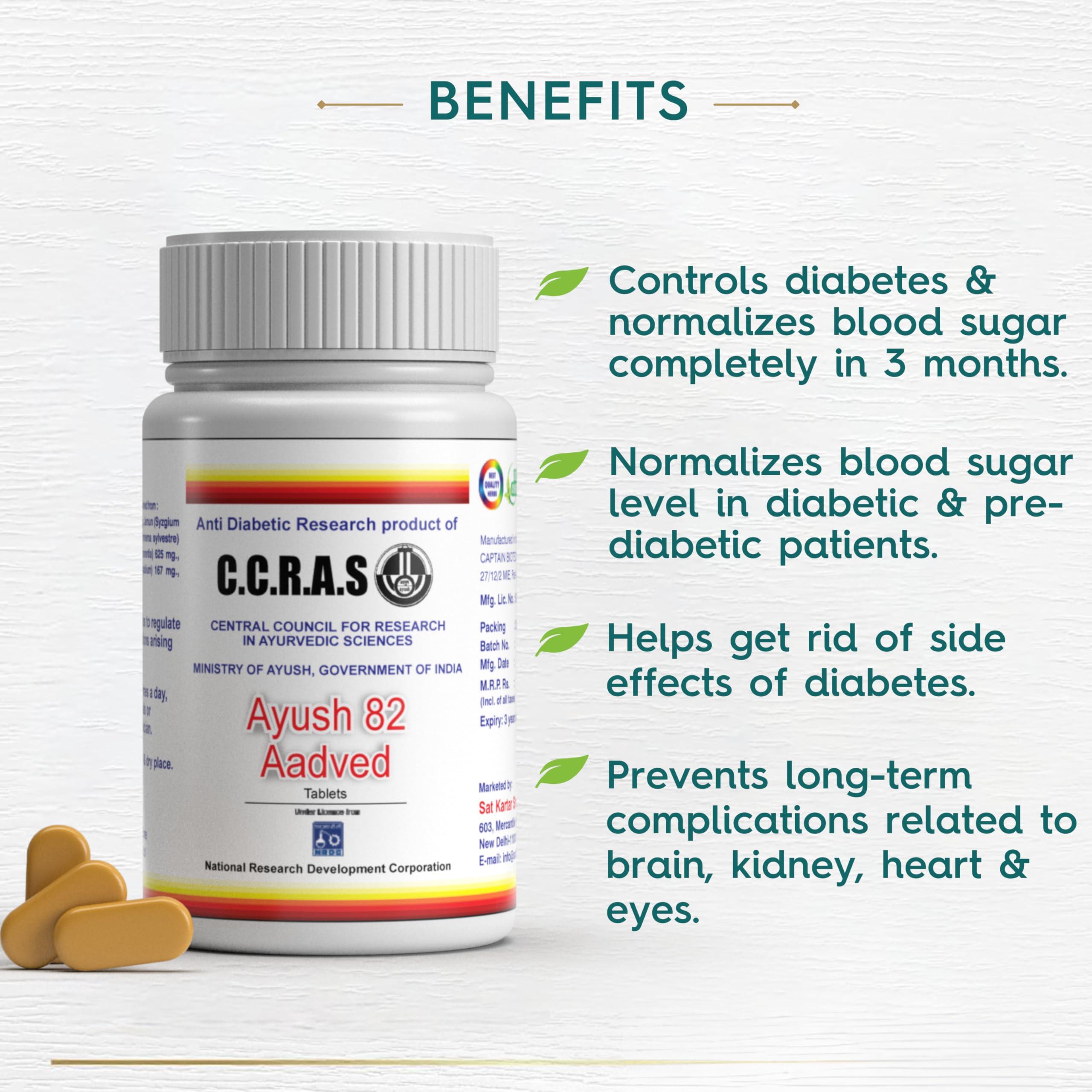 8848 8848 Ayush 82 Aadved Controls Blood Sugar Level Approved By Ministry Of Ayush Made Of Pure Herbs Pack Of 2 For Women & Men