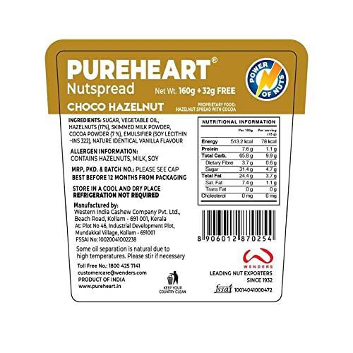Pureheart Pureheart Nut Spread Choco Hazelnut (100 gm) Delicious, Smooth & Creamy Snack, Nutty Chocolate Hazelnut Spread for Breakfast