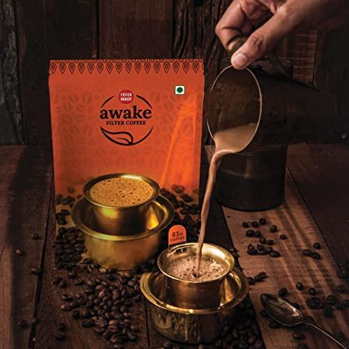 Fresh & Honest Fresh & Honest Awake Filter Coffee Powder 83:17 Blend, 200g - Pack of 2 (400g)