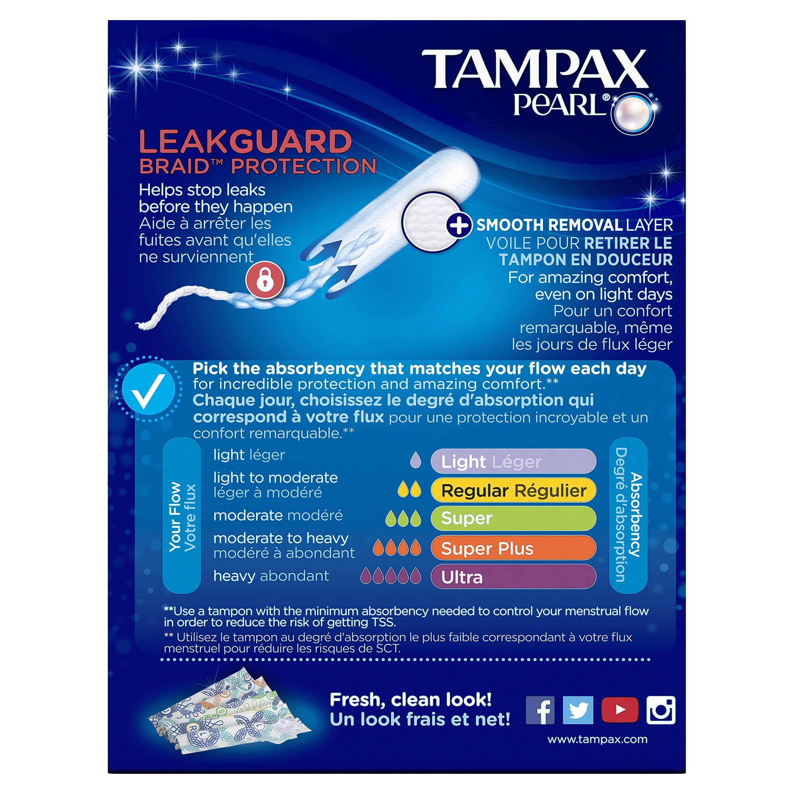 Tampax Tampax Pearl Plastic Fresh Scent Tampons, Super Plus Absorbency, 18 Count