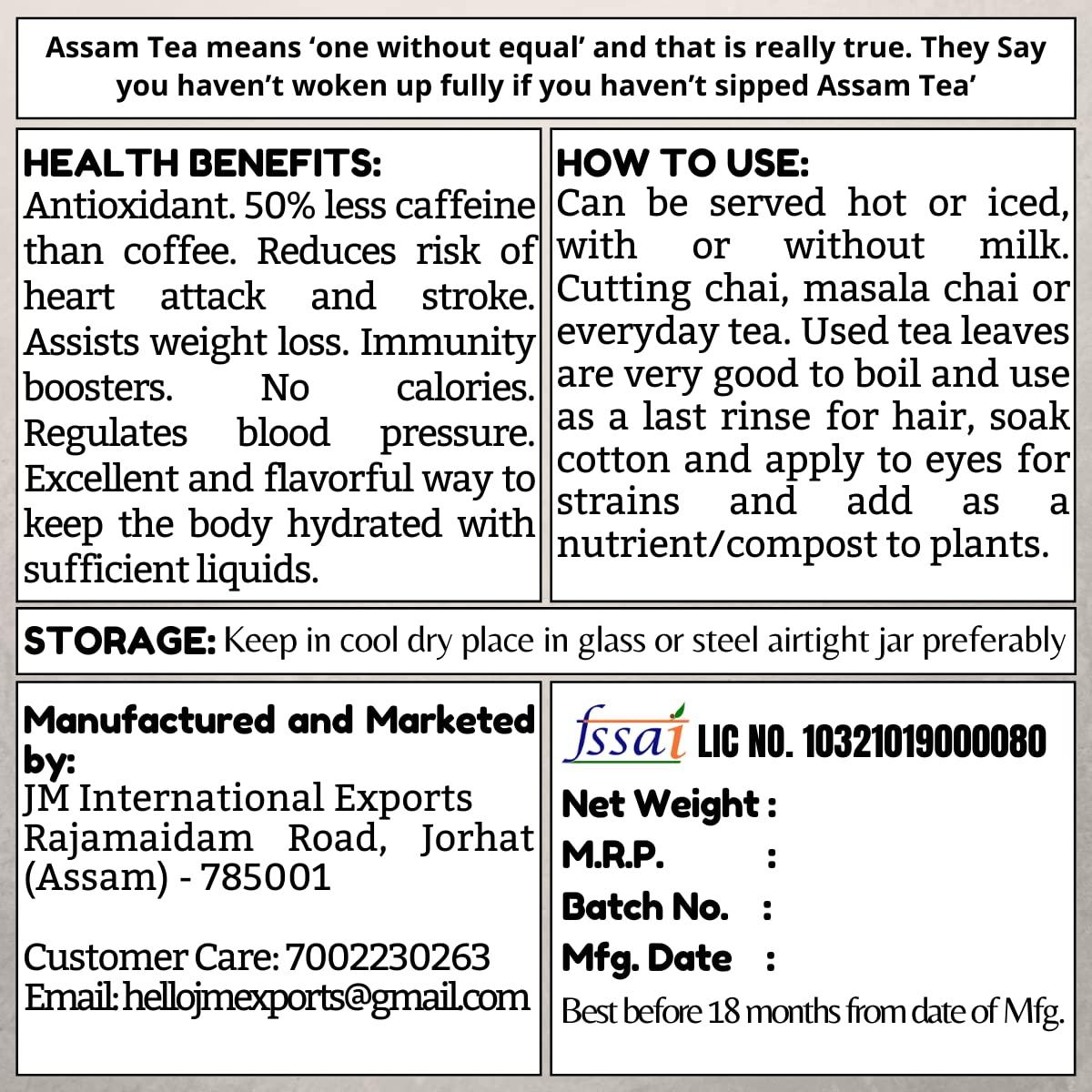 Generic DemocraticTea Assam Organic Orthodox Tea Golden (Bold, Rich Aroma, 50gram)