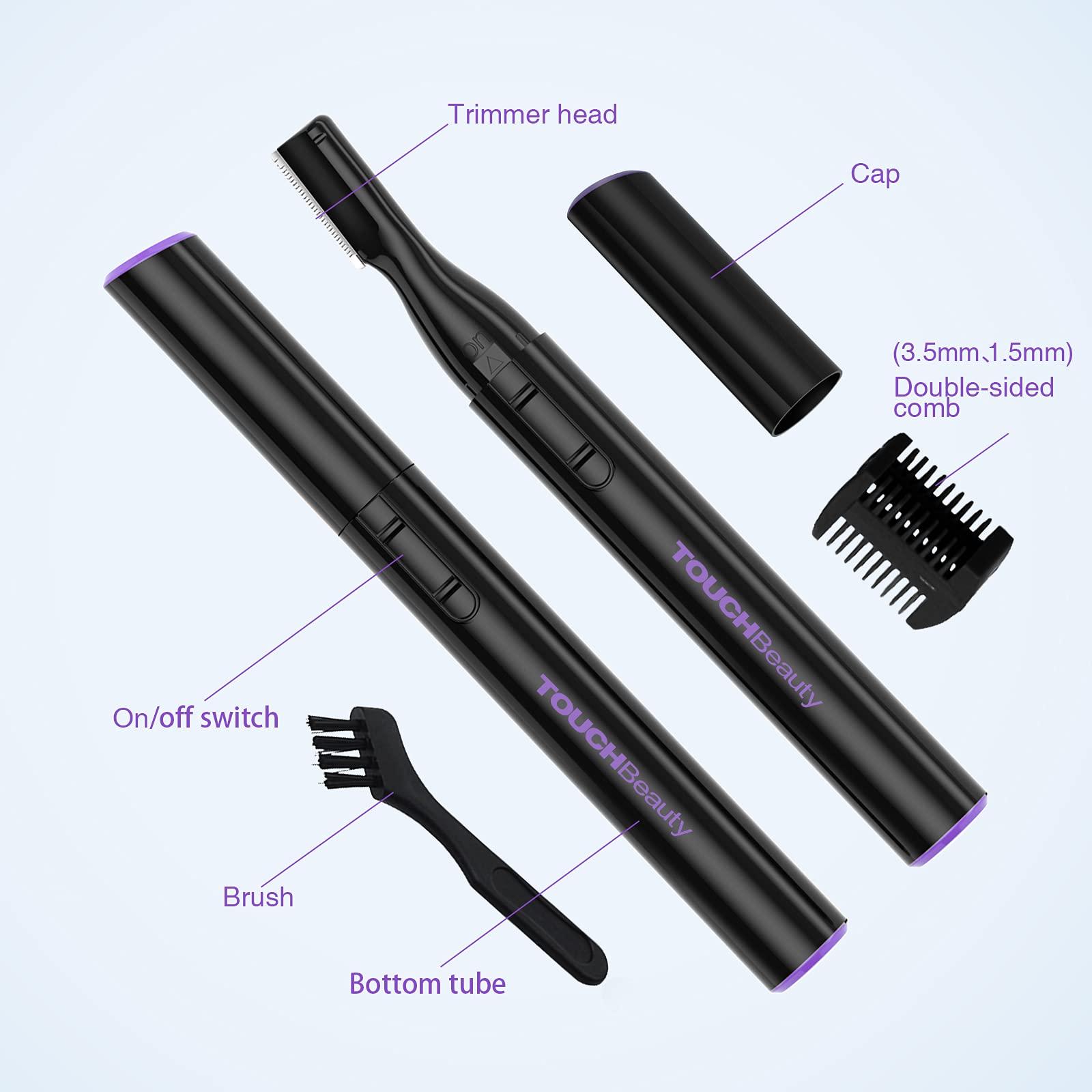 TOUCHBeauty TOUCHBeauty Facial Hair Trimmer Precision Shaver Removal Tool Micro Groomsman Trimmer Black TB-815