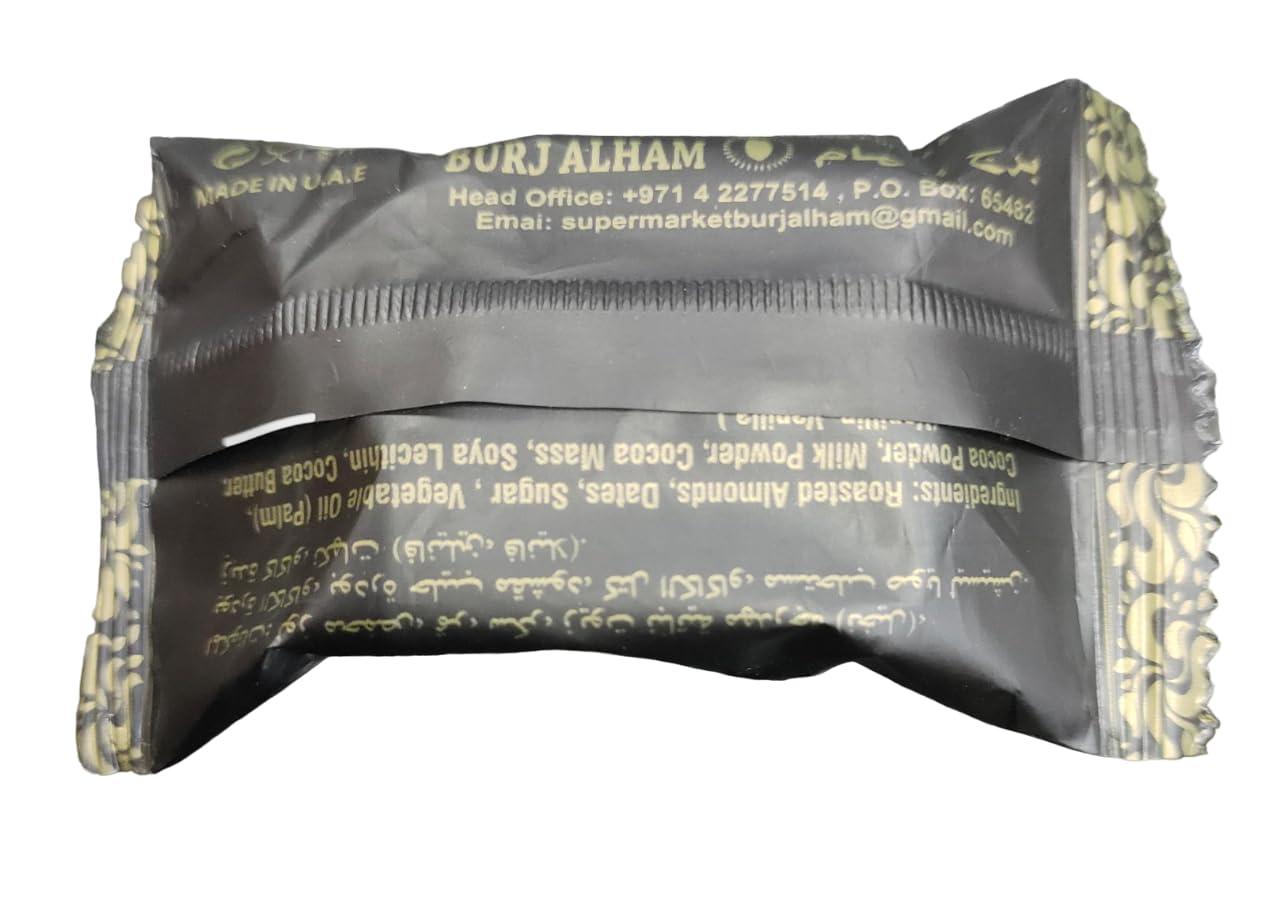 Generic Burj Alham Fostoq Loze Dark Chocolate Dates With Almond Smooth And Delicous Chocolate 1kg
