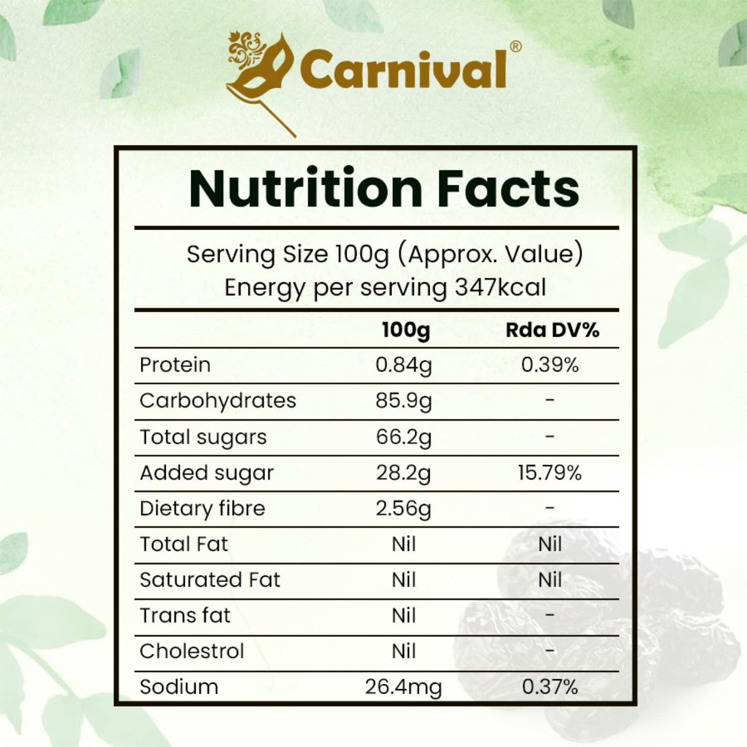 Carnival Carnival Dried Cranberry & Blueberry Combo of 2 (each 250g)| Healthy Snacks | Whole Premium Dried Berries | Dryfruits | Antioxidant Rich